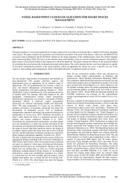 Voxel-Based Point Cloud Localization for Smart Spaces Management