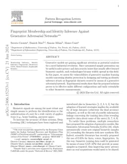Fingerprint Membership and Identity Inference Against Generative
  Adversarial Networks