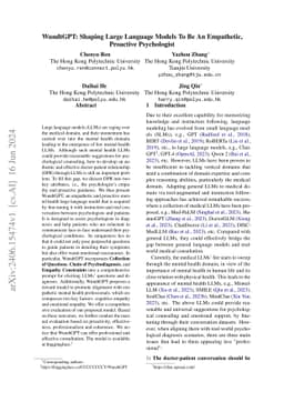 WundtGPT: Shaping Large Language Models To Be An Empathetic, Proactive
  Psychologist