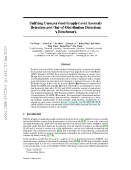 Unifying Unsupervised Graph-Level Anomaly Detection and Out-of-Distribution Detection: A Benchmark
