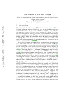 How to Rent GPUs on a Budget