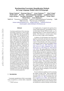 Benchmarking Uncertainty Quantification Methods for Large Language Models with LM-Polygraph