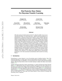 Flat Posterior Does Matter For Bayesian Model Averaging