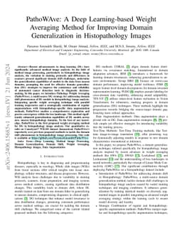 PathoWAve: A Deep Learning-based Weight Averaging Method for Improving
  Domain Generalization in Histopathology Images