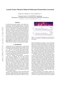 Acoustic Feature Mixup for Balanced Multi-aspect Pronunciation
  Assessment