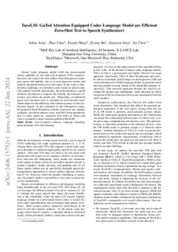 TacoLM: GaTed Attention Equipped Codec Language Model are Efficient
  Zero-Shot Text to Speech Synthesizers