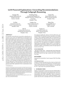 LLM-Powered Explanations: Unraveling Recommendations Through Subgraph
  Reasoning