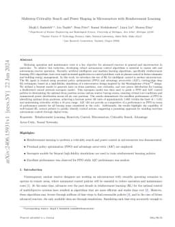 Multistep Criticality Search and Power Shaping in Microreactors with
  Reinforcement Learning