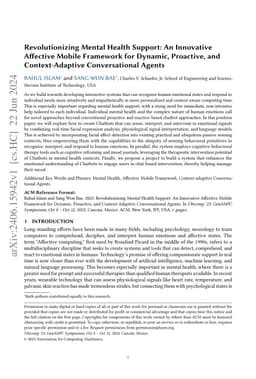 Revolutionizing Mental Health Support: An Innovative Affective Mobile
  Framework for Dynamic, Proactive, and Context-Adaptive Conversational Agents
