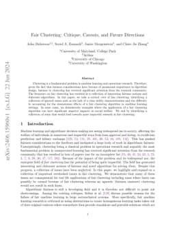 Fair Clustering: Critique, Caveats, and Future Directions