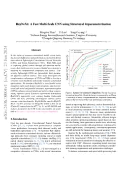 RepNeXt: A Fast Multi-Scale CNN using Structural Reparameterization