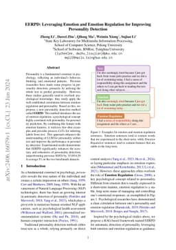 EERPD: Leveraging Emotion and Emotion Regulation for Improving
  Personality Detection