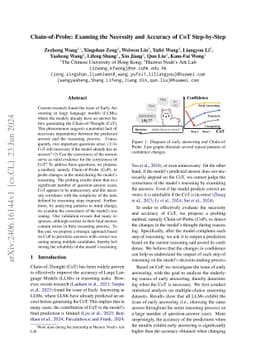 Chain-of-Probe: Examining the Necessity and Accuracy of CoT Step-by-Step