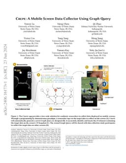 Crepe: A Mobile Screen Data Collector Using Graph Query