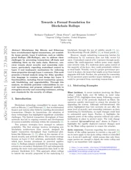 Towards a Formal Foundation for Blockchain Rollups