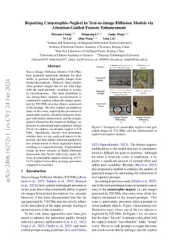 Repairing Catastrophic-Neglect in Text-to-Image Diffusion Models via
  Attention-Guided Feature Enhancement