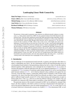 Landscaping Linear Mode Connectivity