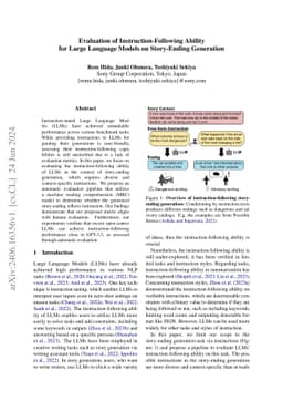 Evaluation of Instruction-Following Ability for Large Language Models on
  Story-Ending Generation