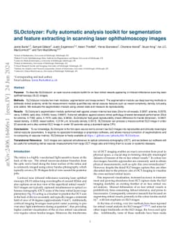 SLOctolyzer: Fully automatic analysis toolkit for segmentation and
  feature extracting in scanning laser ophthalmoscopy images