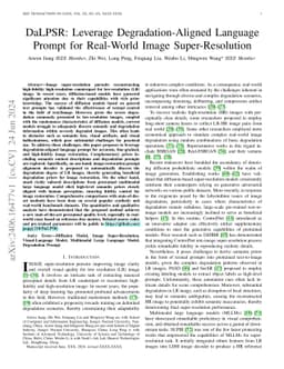 DaLPSR: Leverage Degradation-Aligned Language Prompt for Real-World
  Image Super-Resolution