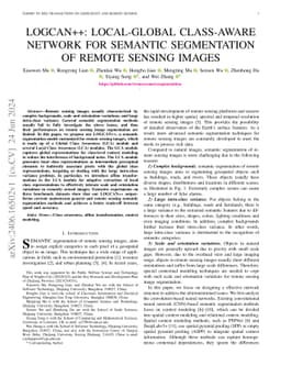LOGCAN++: Adaptive Local-global class-aware network for semantic segmentation of remote sensing imagery