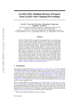LLaMA-MoE: Building Mixture-of-Experts from LLaMA with Continual
  Pre-training