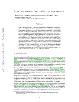 Task Oriented In-Domain Data Augmentation