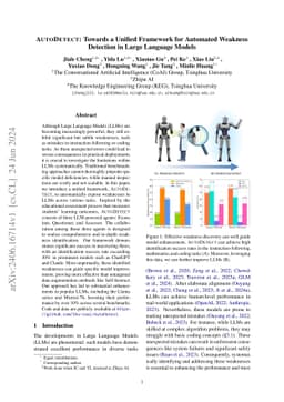 AutoDetect: Towards a Unified Framework for Automated Weakness Detection
  in Large Language Models