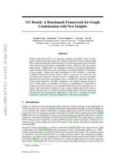 GC-Bench: A Benchmark Framework for Graph Condensation with New Insights