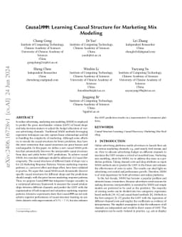 CausalMMM: Learning Causal Structure for Marketing Mix Modeling