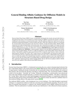 General Binding Affinity Guidance for Diffusion Models in
  Structure-Based Drug Design