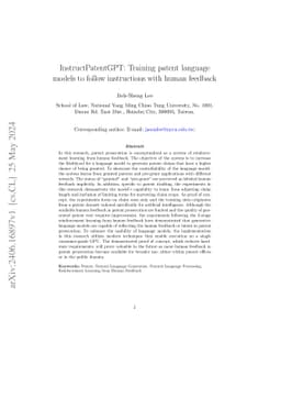 InstructPatentGPT: Training patent language models to follow
  instructions with human feedback