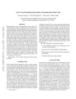 Xi-Net: Transformer Based Seismic Waveform Reconstructor