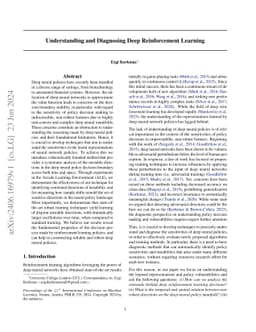 Understanding and Diagnosing Deep Reinforcement Learning