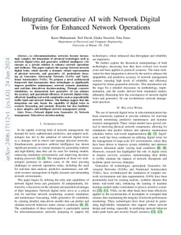 Integrating Generative AI with Network Digital Twins for Enhanced
  Network Operations