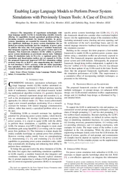 Enabling Large Language Models to Perform Power System Simulations with
  Previously Unseen Tools: A Case of Daline