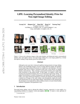 LIPE: Learning Personalized Identity Prior for Non-rigid Image Editing