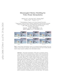 Disentangled Motion Modeling for Video Frame Interpolation
