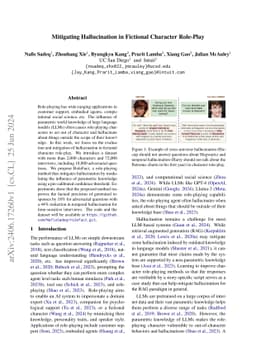 Mitigating Hallucination in Fictional Character Role-Play