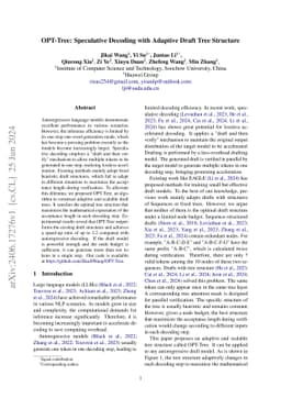 OPT-Tree: Speculative Decoding with Adaptive Draft Tree Structure