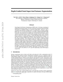 Depth-Guided Semi-Supervised Instance Segmentation