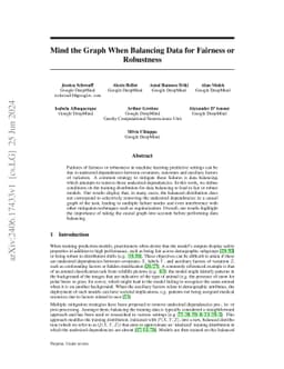 Mind the Graph When Balancing Data for Fairness or Robustness