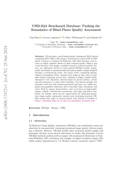 UHD-IQA Benchmark Database: Pushing the Boundaries of Blind Photo
  Quality Assessment