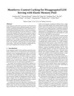 MemServe: Context Caching for Disaggregated LLM Serving with Elastic
  Memory Pool