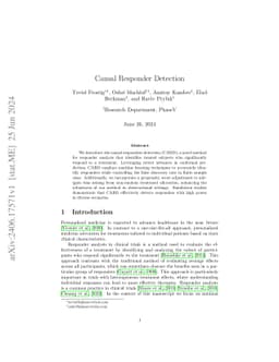 Causal Responder Detection