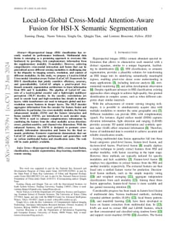 Local-to-Global Cross-Modal Attention-Aware Fusion for HSI-X Semantic
  Segmentation