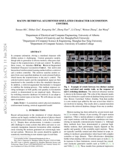 RACon: Retrieval-Augmented Simulated Character Locomotion Control
