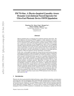 PIC2O-Sim: A Physics-Inspired Causality-Aware Dynamic Convolutional
  Neural Operator for Ultra-Fast Photonic Device FDTD Simulation