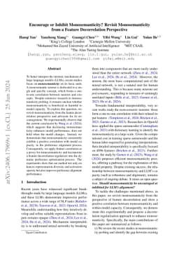 Encourage or Inhibit Monosemanticity? Revisit Monosemanticity from a
  Feature Decorrelation Perspective
