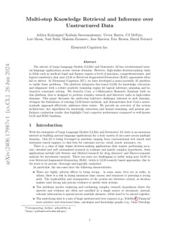 Multi-step Inference over Unstructured Data